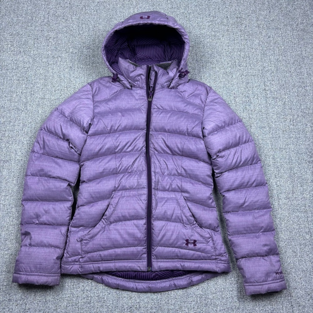Under Armour Jacket Womens XS Purple UA Storm ColdGear Infrared 700 Down Puffer